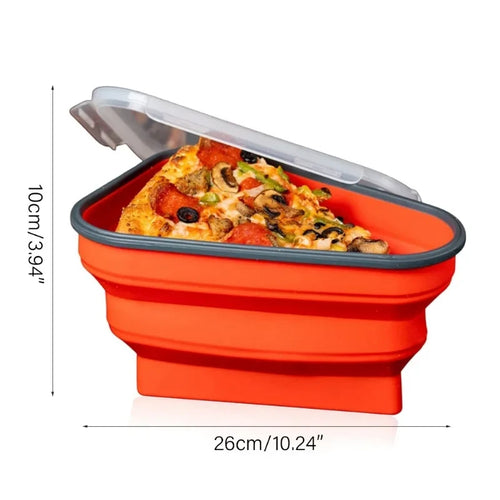 Collapsible Silicone Pizza Container