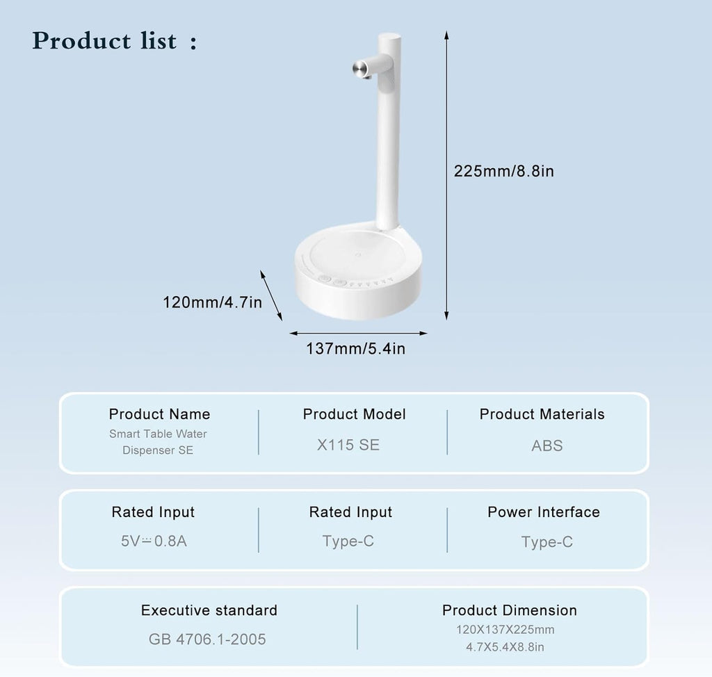 Smart Desktop Dispenser - Hydration, Elevated. Intelligence, Poured.