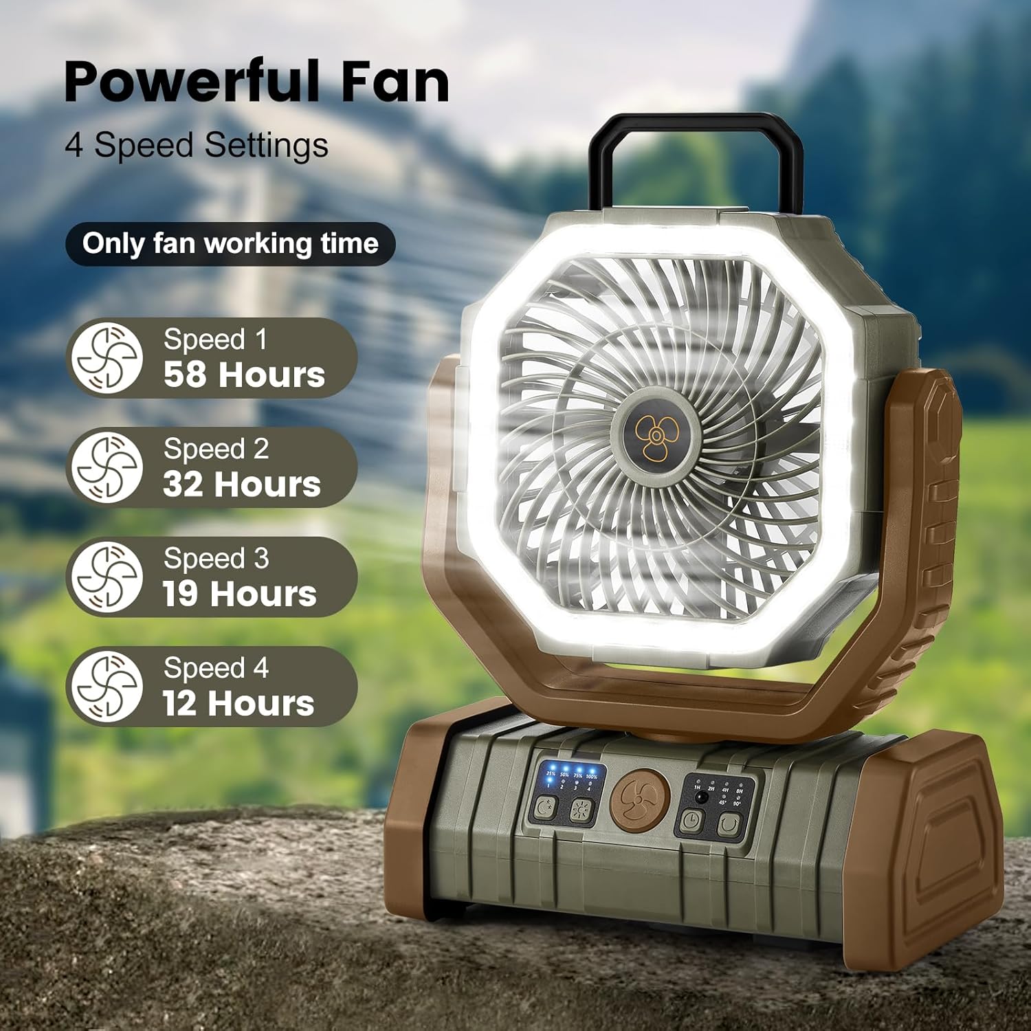 24,000mAh Smart Camping Fan - Endless Air. Boundless Power.