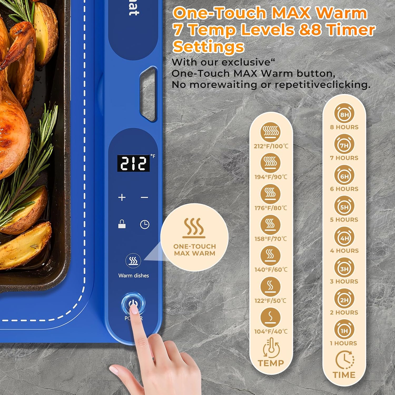 The Extra Large 32" x 15" Electric Silicone Warming Mat