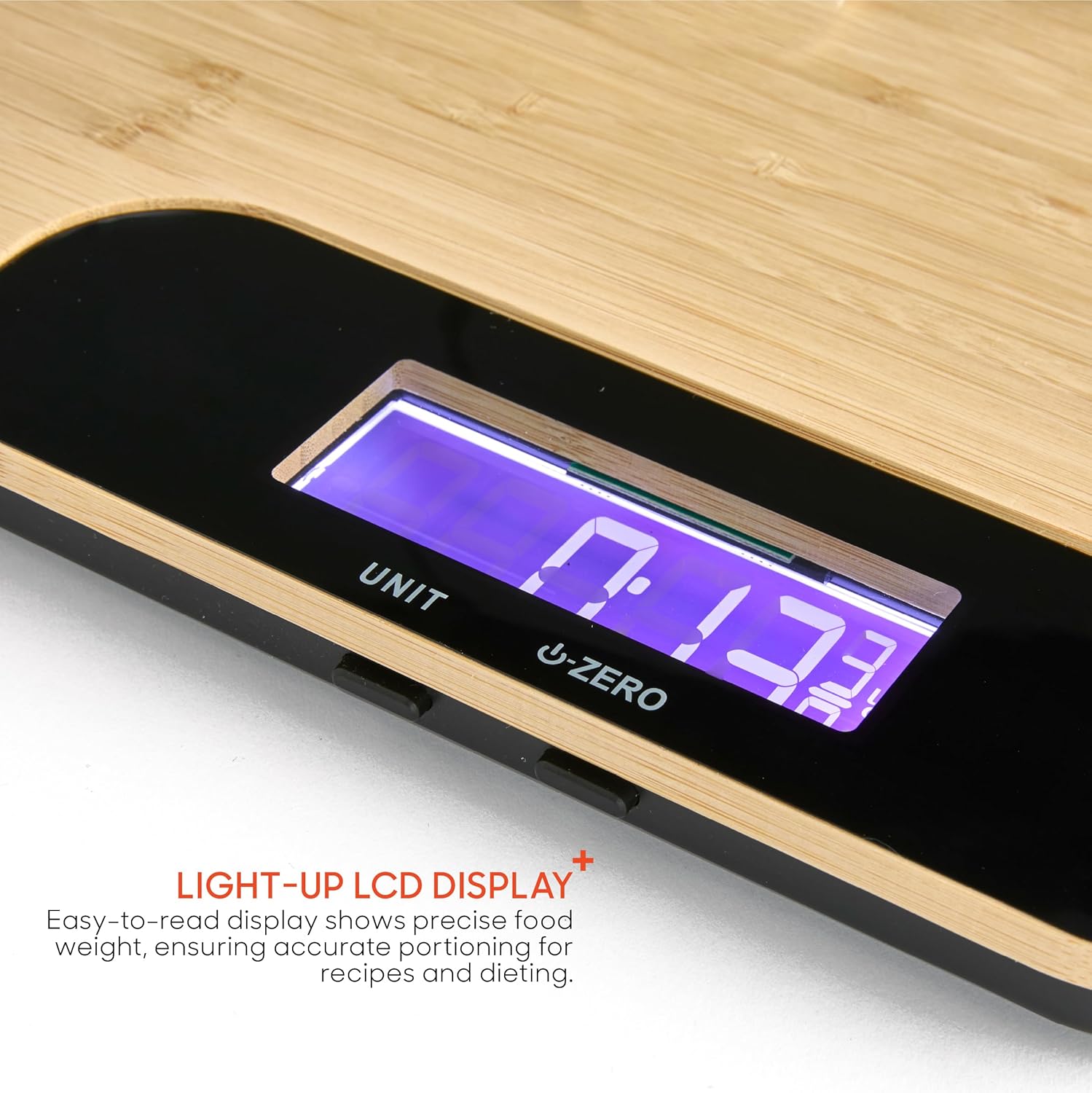 2-in-1 Bamboo Cutting Board & Digital Food Scale