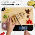 2-in-1 Bamboo Cutting Board & Digital Food Scale