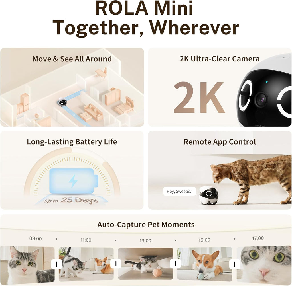 EBO ROLA Mini - Your Family, Connected. Your Pets, Never Alone.