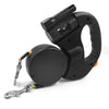 Double Retractable Dog Leash with LED Handle