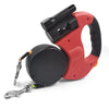 Double Retractable Dog Leash with LED Handle