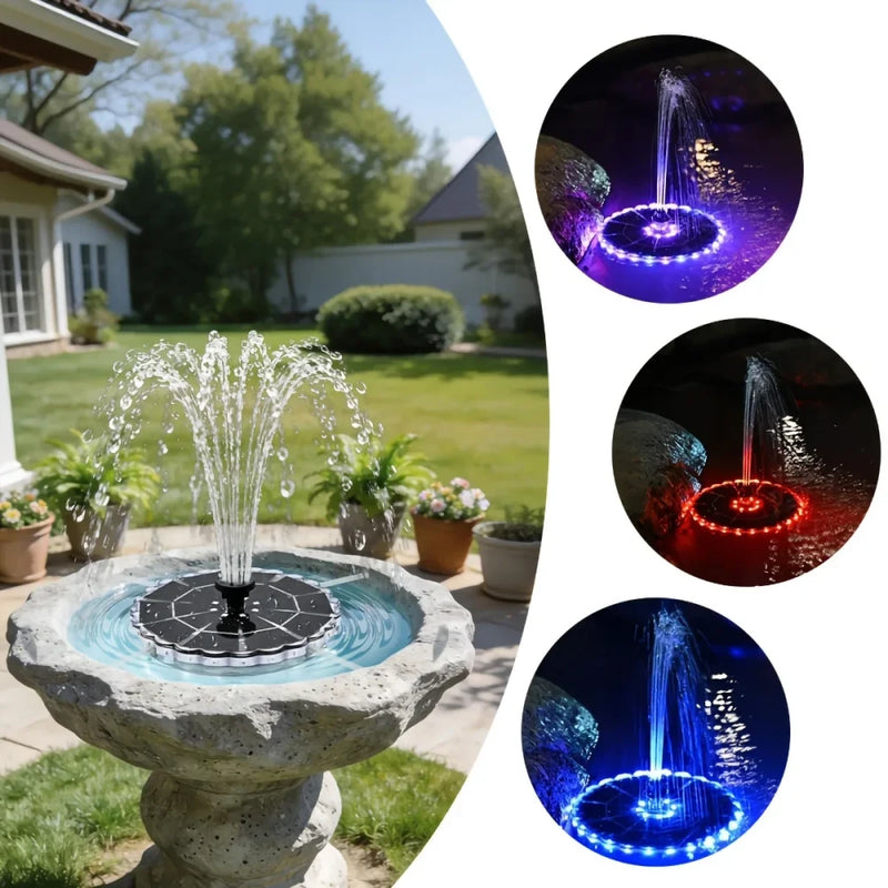 Solar Powered Garden Water Fountain