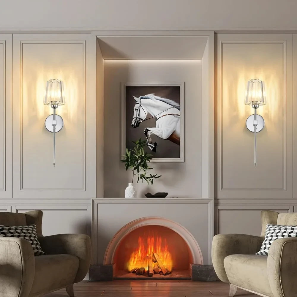 Wireless Crystal Wall Lamp