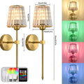 Wireless Crystal Wall Lamp