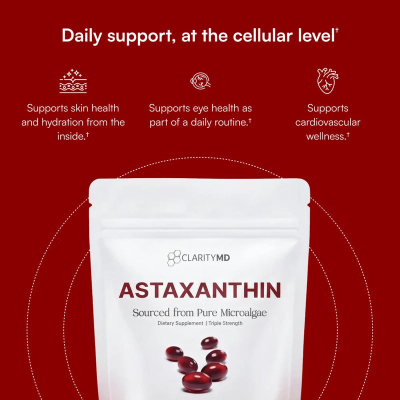 Natural Astaxanthin Supplement for Cellular Antioxidant Protection